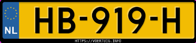 Kenteken afbeelding van HB919H, grijze Mercedes-Benz C 180