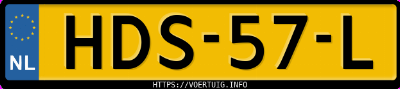 Kenteken afbeelding van HDS57L, grijze Mercedes-Benz Amg E 63 S