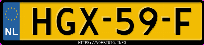 Kenteken afbeelding van HGX59F, zwarte Mercedes-Benz A 250 E