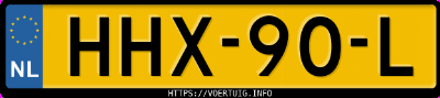Kenteken afbeelding van HHX90L, grijze Mercedes-Benz B 250 E