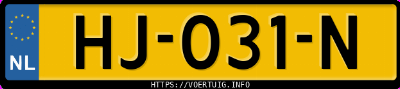 Kenteken afbeelding van HJ031N, blauwe Mercedes-Benz C 350 E