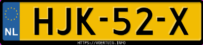 Kenteken afbeelding van HJK52X, witte Mercedes-Benz Sprinter 315cdi