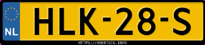 Kenteken afbeelding van HLK28S, grijze Mercedes-Benz Amg E 53 Hybrid