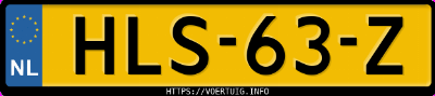 Kenteken afbeelding van HLS63Z, grijze Mercedes-Benz B 250 E