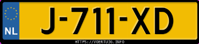 Kenteken afbeelding van J711XD, zwarte Mercedes-Benz E 350 Cgi
