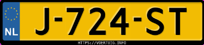 Kenteken afbeelding van J724ST, zwarte Mercedes-Benz E 200