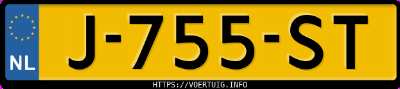 Kenteken afbeelding van J755ST, witte Mercedes-Benz E 300