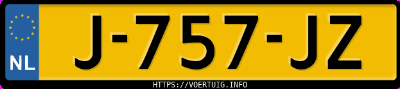 Kenteken afbeelding van J757JZ, grijze Mercedes-Benz Eqc 400 4matic