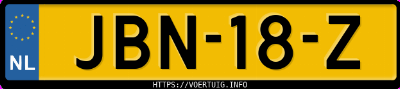 Kenteken afbeelding van JBN18Z, zwarte Mercedes-Benz Cla 250+