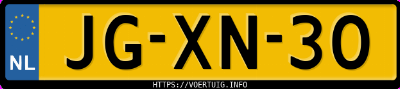 Kenteken afbeelding van JGXN30, rode Mercedes-Benz E 250 Diesel Kombi Oxykat