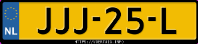 Kenteken afbeelding van JJJ25L, grijze Mercedes-Benz A 180