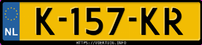 Kenteken afbeelding van K157KR, grijze Mercedes-Benz Cla 200