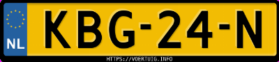 Kenteken afbeelding van KBG24N, grijze Mercedes-Benz Glb 250+