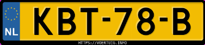 Kenteken afbeelding van KBT78B, zwarte Mercedes-Benz Glc 400 4matic With Eq Te