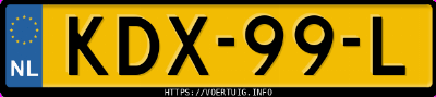 Kenteken afbeelding van KDX99L, zwarte Mercedes-Benz Amg E 53 Hybrid