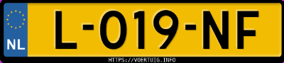 Kenteken afbeelding van L019NF, witte Mercedes-Benz Ml 350 4matic