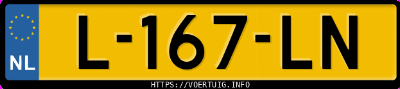 Kenteken afbeelding van L167LN, zwarte Mercedes-Benz Clk 200 Kompressor K