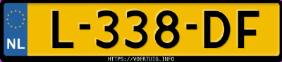 Kenteken afbeelding van L338DF, witte Mercedes-Benz 906 Ka 35 Sprinter 313cdi