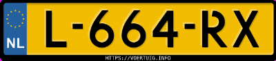 Kenteken afbeelding van L664RX, zwarte Mercedes-Benz Glb 200