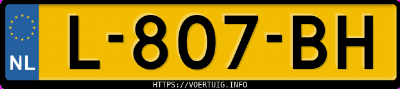 Kenteken afbeelding van L807BH, witte Mercedes-Benz 906 Ka 35 Sprinter 313cdi