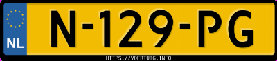Kenteken afbeelding van N129PG, blauwe Mercedes-Benz Eqa 250