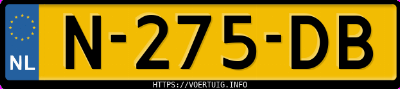 Kenteken afbeelding van N275DB, zwarte Mercedes-Benz Glk 350 Kenteken afbeelding van N275DB, zwarte Mercedes-Benz Glk 350