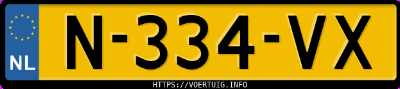 Kenteken afbeelding van N334VX, zwarte Mercedes-Benz C 200