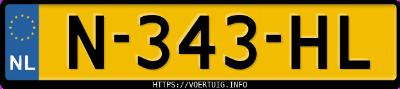 Kenteken afbeelding van N343HL, witte Mercedes-Benz B 200 D