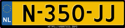 Kenteken afbeelding van N350JJ, witte Mercedes-Benz Glc 350 E 4matic