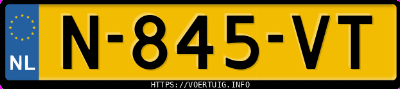 Kenteken afbeelding van N845VT, grijze Mercedes-Benz Eqc 400 4matic