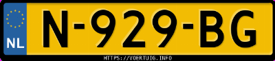 Kenteken afbeelding van N929BG, grijze Mercedes-Benz Slk 350