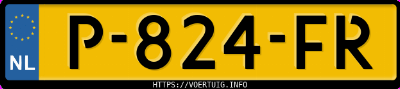 Kenteken afbeelding van P824FR, zwarte Mercedes-Benz S 580 E