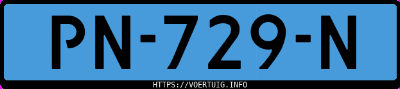 Kenteken afbeelding van PN729N, witte Mercedes-Benz Vito Tourer