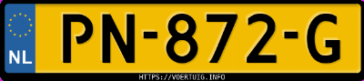 Kenteken afbeelding van PN872G, grijze Mercedes-Benz E 350 4matic