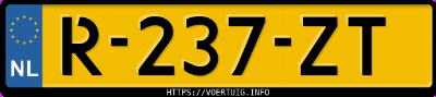 Kenteken afbeelding van R237ZT, zwarte Mercedes-Benz C 220 D