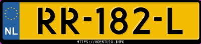 Kenteken afbeelding van RR182L, zwarte Mercedes-Benz C 180 D Blue