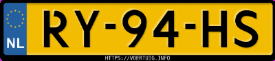 Kenteken afbeelding van RY94HS, witte Mercedes-Benz L 508 Dg Kampeerauto