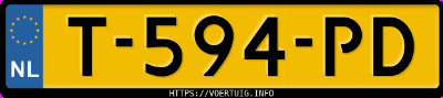 Kenteken afbeelding van T594PD, zwarte Mercedes-Benz C 300 4matic