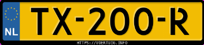 Kenteken afbeelding van TX200R, grijze Mercedes-Benz C 220 Cdi
