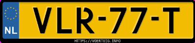 Kenteken afbeelding van VLR77T,  Mercedes-Benz Evito Tourer