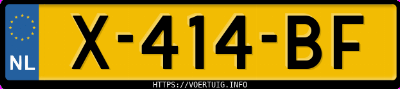 Kenteken afbeelding van X414BF, witte Mercedes-Benz Gla 180