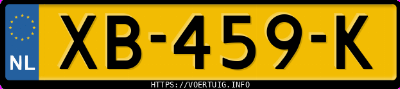Kenteken afbeelding van XB459K, grijze Mercedes-Benz C 180