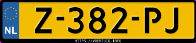Kenteken afbeelding van Z382PJ, grijze Mercedes-Benz Eqe 300