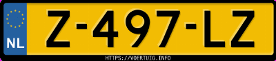 Kenteken afbeelding van Z497LZ, zwarte Mercedes-Benz S 580 Maybach