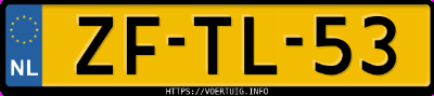 Kenteken afbeelding van ZFTL53, zwarte Mercedes-Benz Slk 200