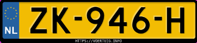 Kenteken afbeelding van ZK946H, grijze Mercedes-Benz A 210 Evolution