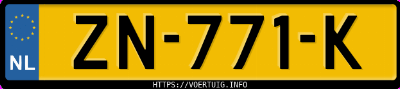 Kenteken afbeelding van ZN771K, zwarte Mercedes-Benz C 180