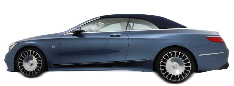 Afbeelding van SG225X, blauwe Mercedes-Benz S 650 Maybach Amg 65 cabriolet