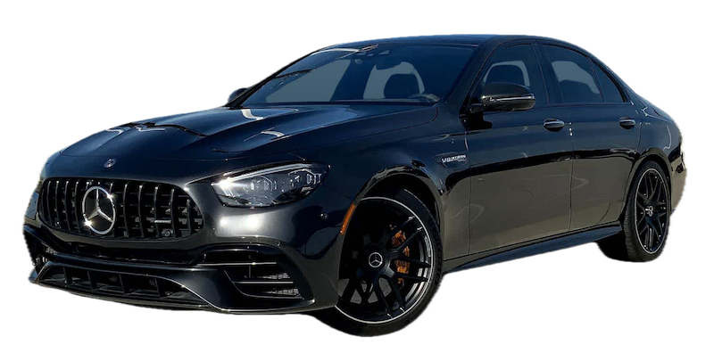 Afbeelding van GFT52B, zwarte Mercedes-Benz Amg E 63 S sedan