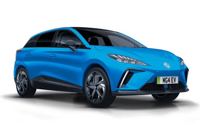Afbeelding van S013HT, blauwe MG 4 Electric 51 Kwh hatchback